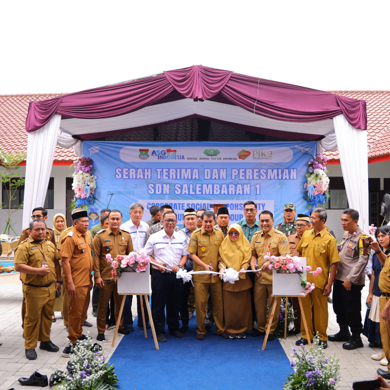 HARAPAN BARU UNTUK MASA DEPAN ANAK BANGSA Peresmian Dua Gedung Sekolah di Kabupaten Tangerang