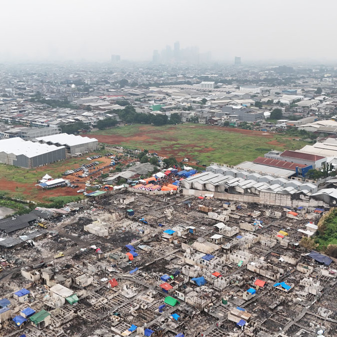 BANTUAN KEMANUSIAAN UNTUK KORBAN KEBAKARAN DI KAPUK MUARA
