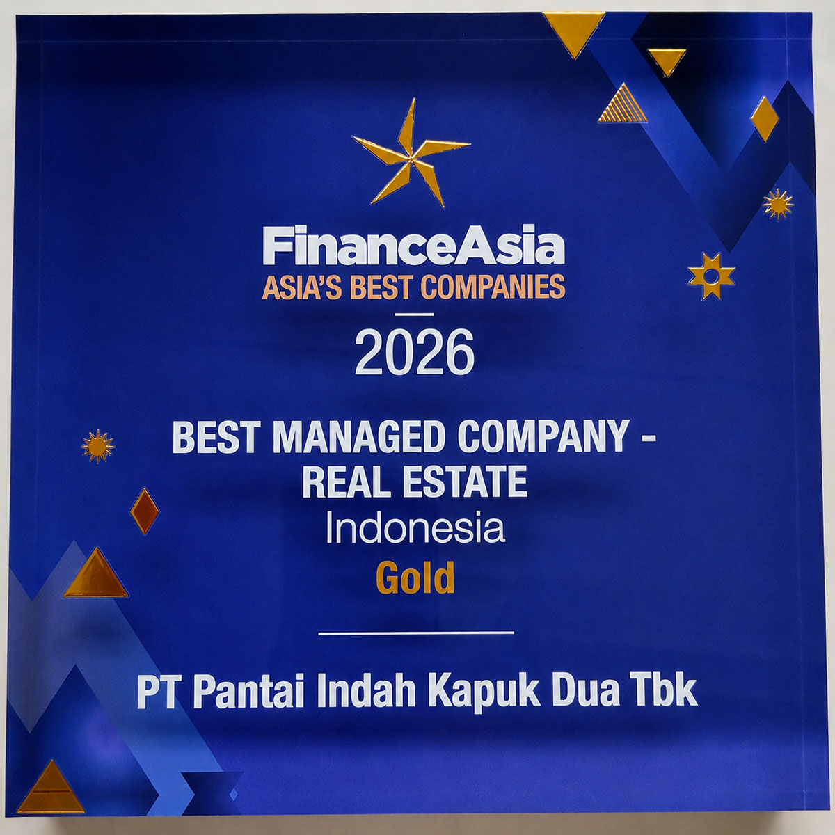 PANI RAIH PENGAKUAN INTERNASIONAL SEBAGAI BEST MANAGED REAL ESTATE COMPANY INDONESIA DARI FINANCEASIA AWARDS 2026