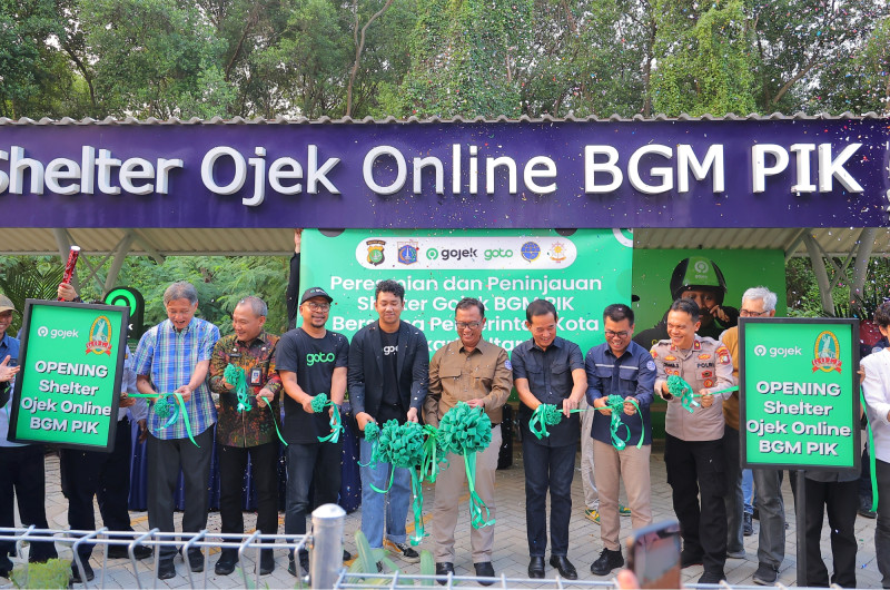 PERESMIAN SHELTER OJEK ONLINE DI BUKIT GOLF MEDITERANIA PIK