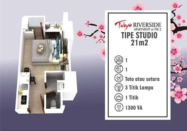 Tokyo Riverside Apartment | Studio